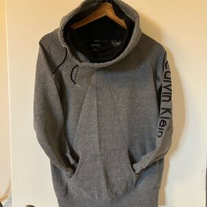 Calvin Klein Charcoal Gray Pullover Hoodie